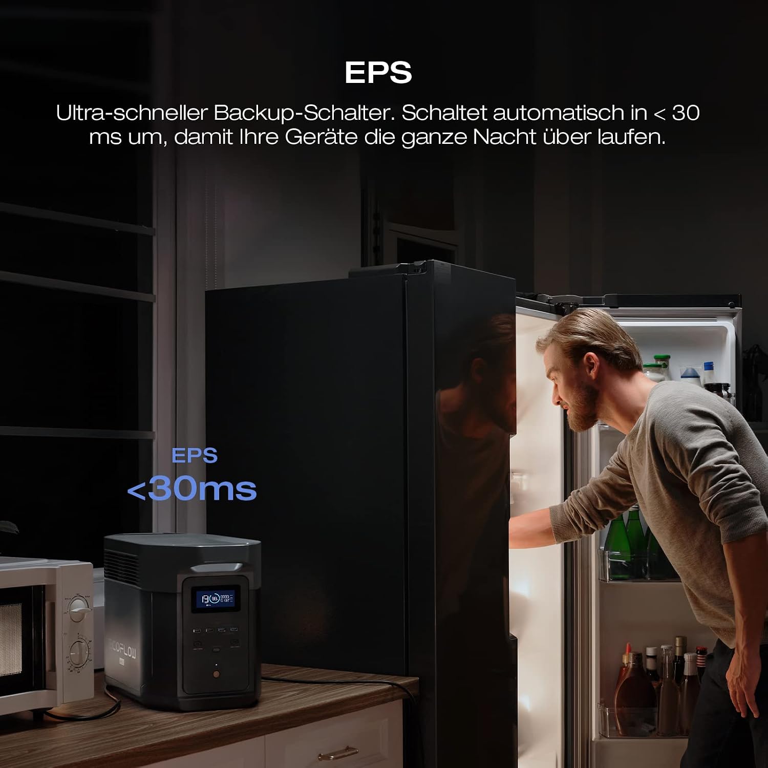 EF ECOFLOW Delta 2 Max Tragbares Kraftwerk 2048 Wh, LFP-Akku 3000 Zyklen, 80 % Ladung – Bild 6