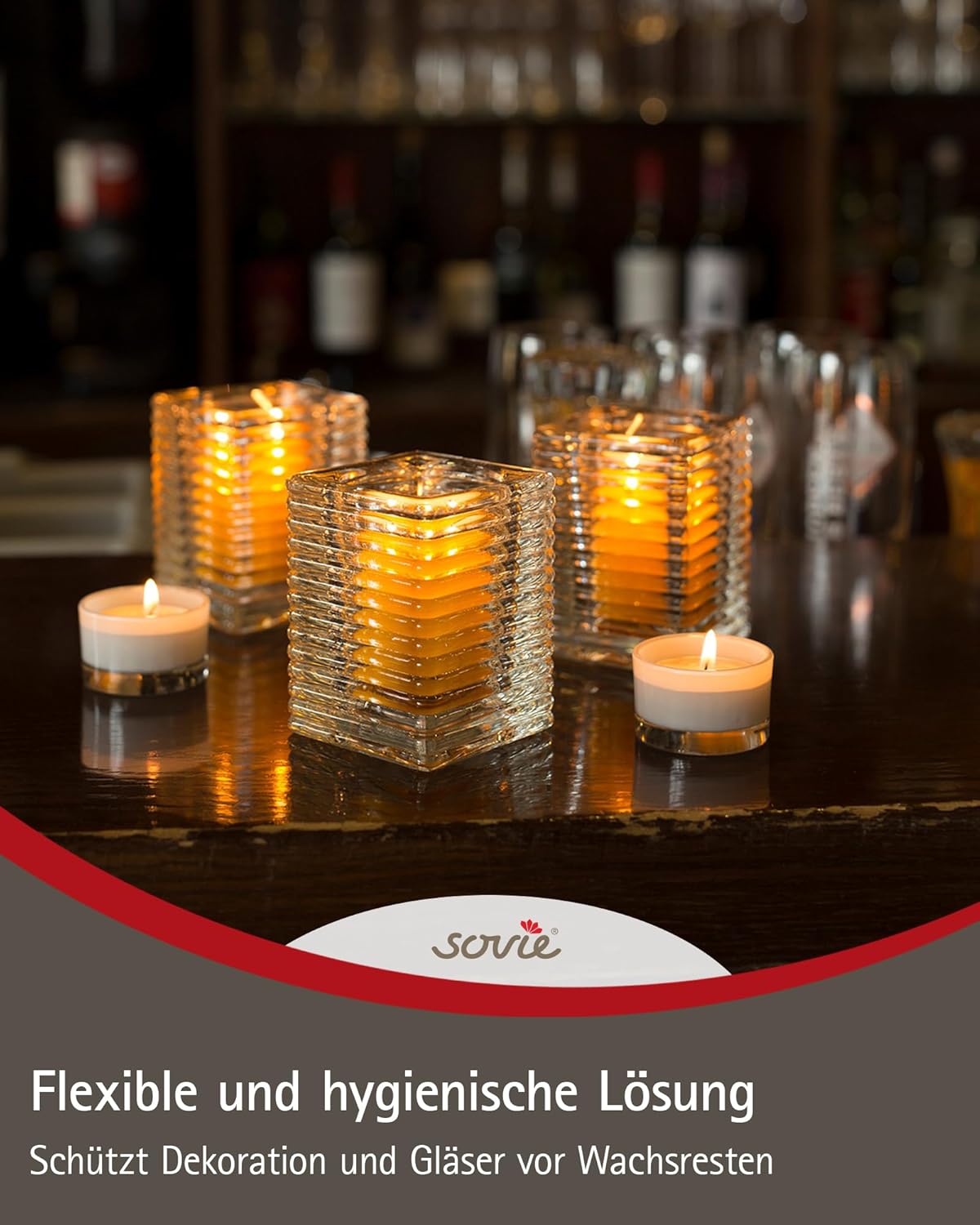 Sovie® Nachfüllkerzen 24 Stück im Tray – Bild 5
