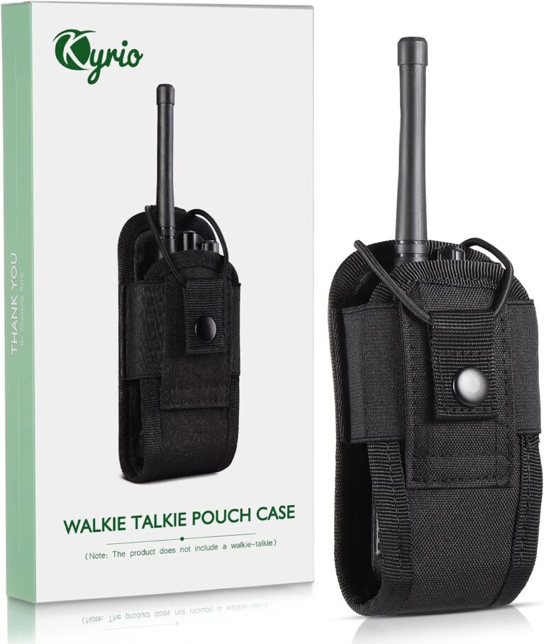 Kyrio Molle Funkgerät-Halterung, taktische Walkie-Talkie-Tasche für Dienstgürtel, GPS-Radio-Holster-Tasche, Jagd-Intercom-Tasche, Interphone-Tasche