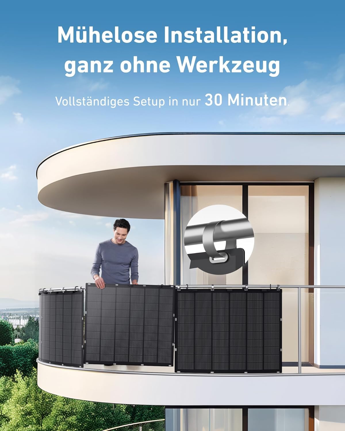 ALLDREI Flexible Solarmodule 2 Stück – 450 W flexibles Solarpanel-Set, 213° gebogene PV-Module mit TopCon-Tech, 2 x 225 W wasserdichte Photovoltaik für Wohnmobil, Balkonkraftwerk, Camping, Boot, 0 % MwSt – Bild 3
