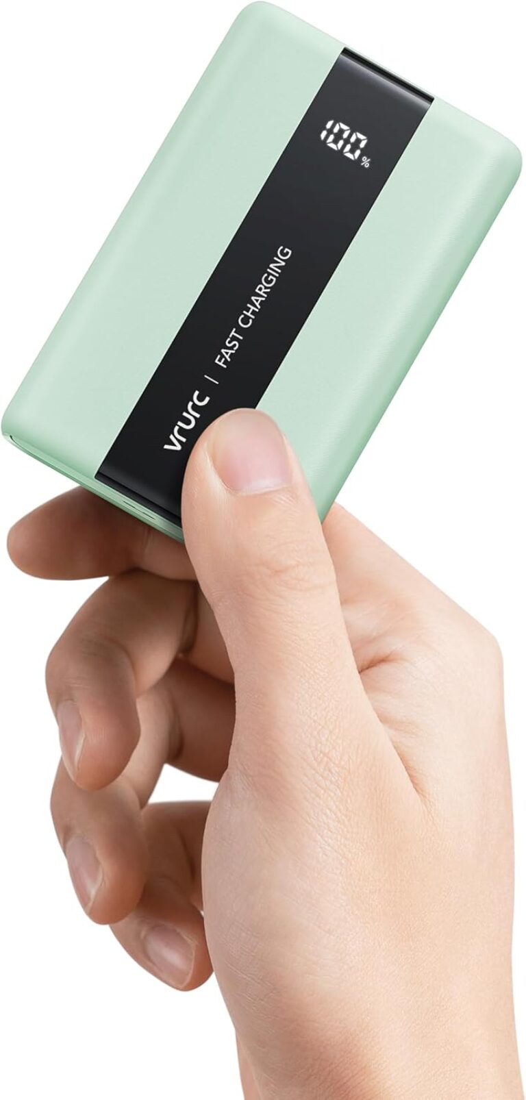 VRURC Power Bank 20000 mAh – kleiner und tragbarer externer Akku mit 22,5 W QC und PD 3.0 Schnellladung, USB-C, 6 Anschlüssen und LED-Anzeige, Power Bank für iPhone, Samsung, Huawei, iPad und Reisen