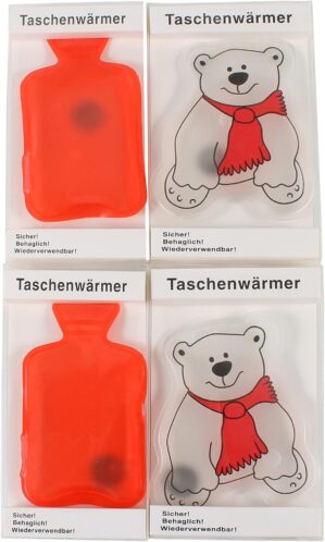4 Handwärmer mit Eisbär-Motiv, wi...