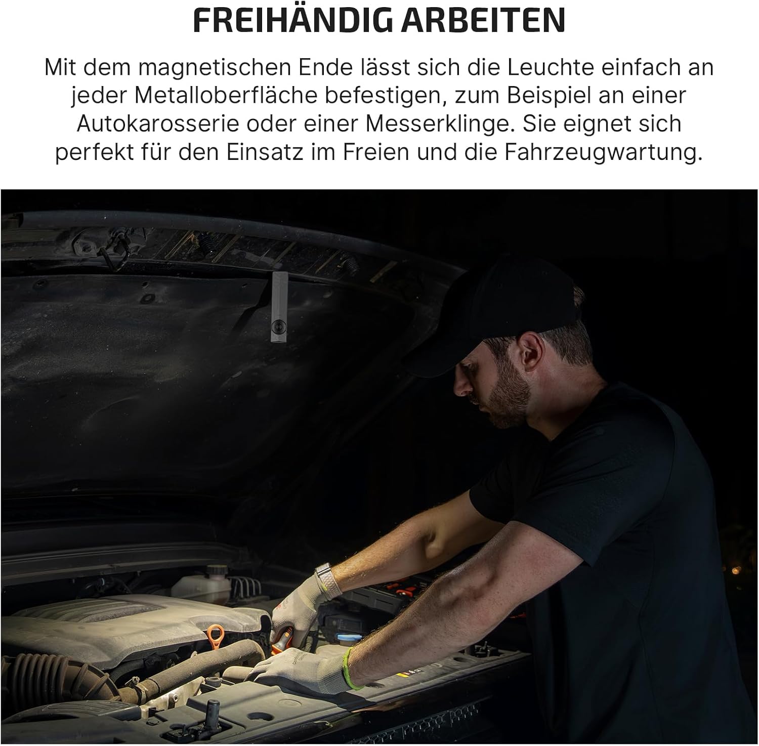 OLIGHT ArkPro Taschenlampe LED wiederaufladbar 1500 Lumen, UV-Taschenlampe mit weißem Licht, grünes Licht, Handlampe mit 7 Modi, USB-C Taschenlampe, extrem hell IPX7 für Camping und Wandern, Phantom Squadron – Bild 6