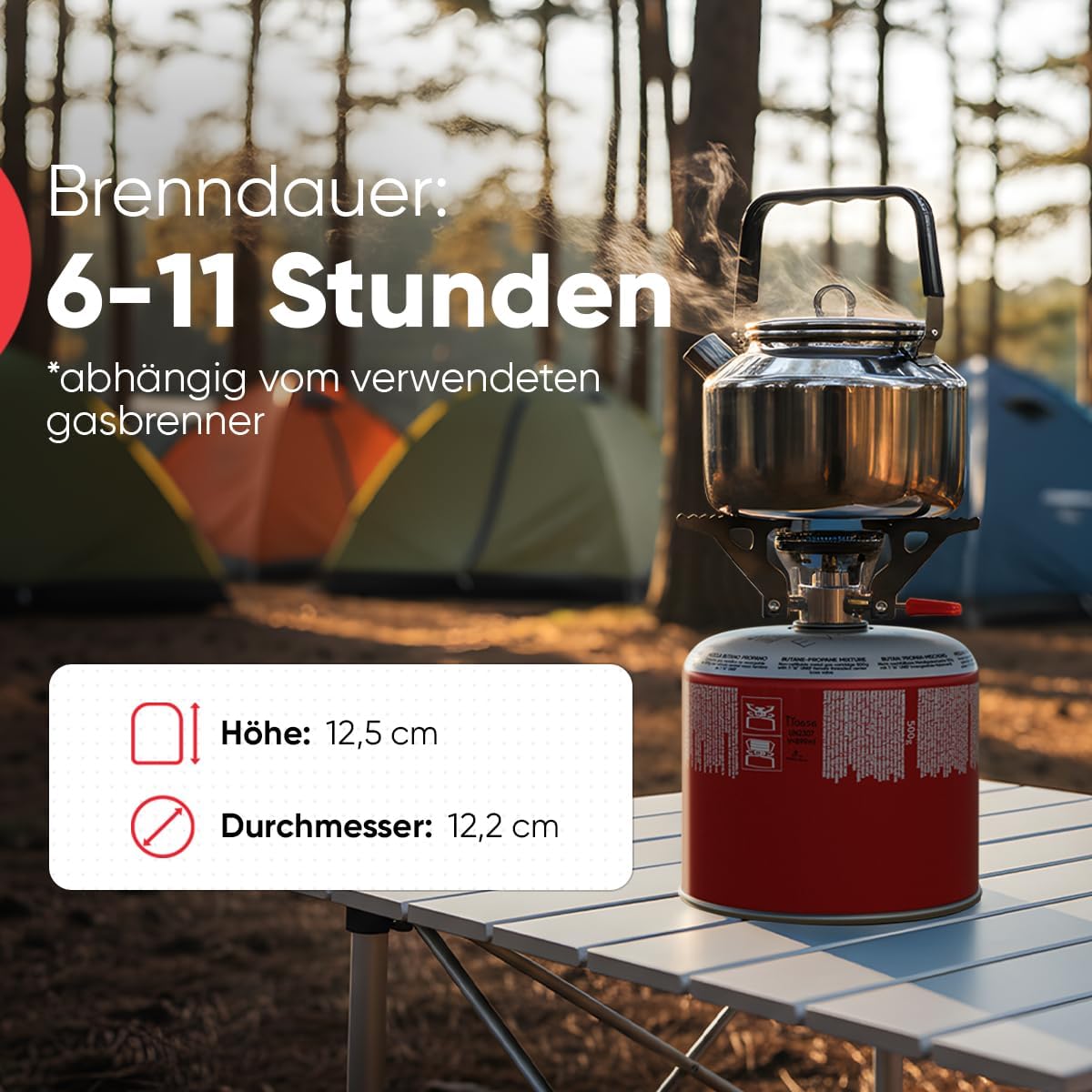 6 x Butan-Gaskartuschen 500 g, Schraubkartusche mit Butan-/Propangas 899 ml, Gaskartusche EN417, Ventilkartusche mit Schraubverschluss, Gaskartusche mit Campinggas, Gaskartuschen mit Schraubventil – Bild 3