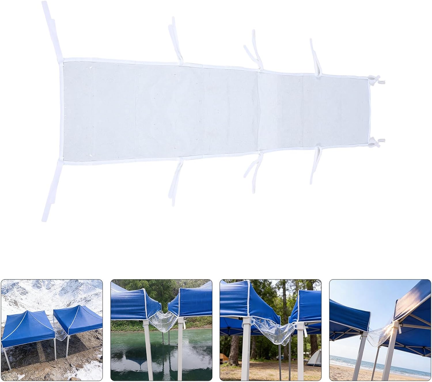 Zelt Regenrinne 4,5m lang 42cm Breit aus robustem Material mit einfacher Installation für Pavillons und Partys im Freien – Bild 9