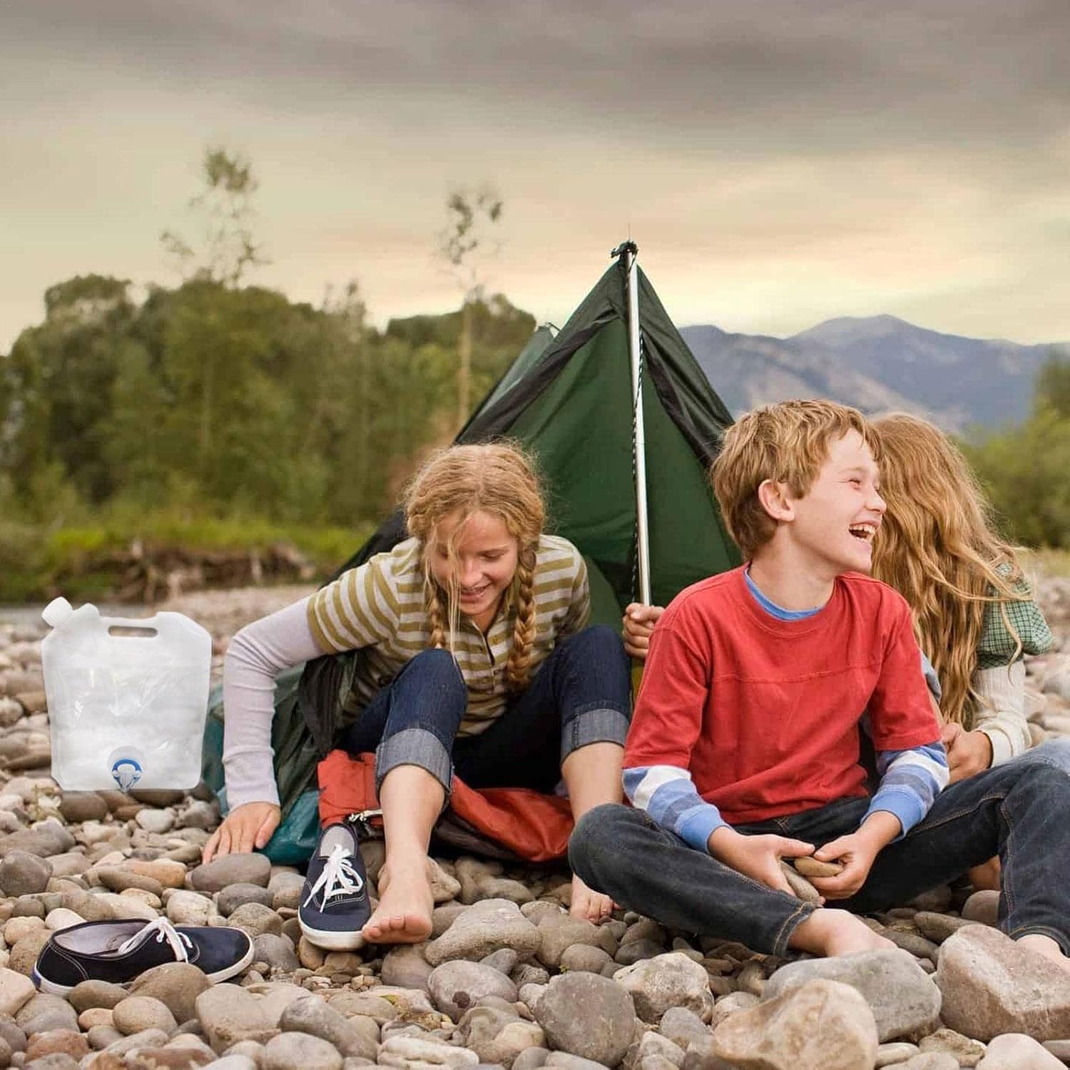 5/10 Liter faltbarer Wasserkanister, Wasserbeutel, BPA-frei, tragbarer Wasserbehälter, faltbarer Faltkanister mit Tragegriff für Outdoor, Camping und Reisen, wiederverwendbarer Wassertank für Wanderpicknick – Bild 6