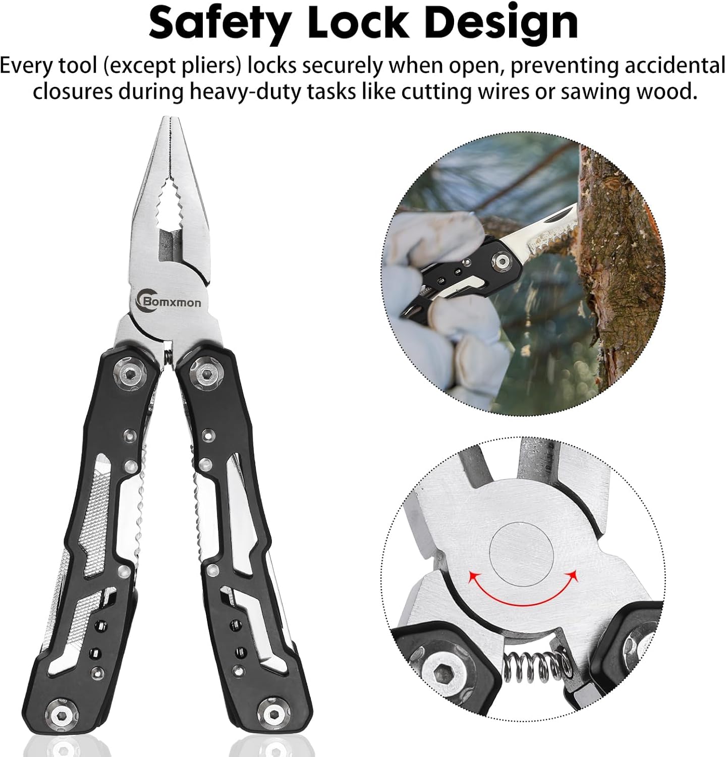 Multitool-Werkzeug mit Zange, 13-in-1-Zange, Schraubendreher, Messer, Säge usw., Multitool für Outdoor-Camping, Angeln, Outdoor-Mini-Werkzeug, ideale Geschenke für Damen und Herren – Bild 3