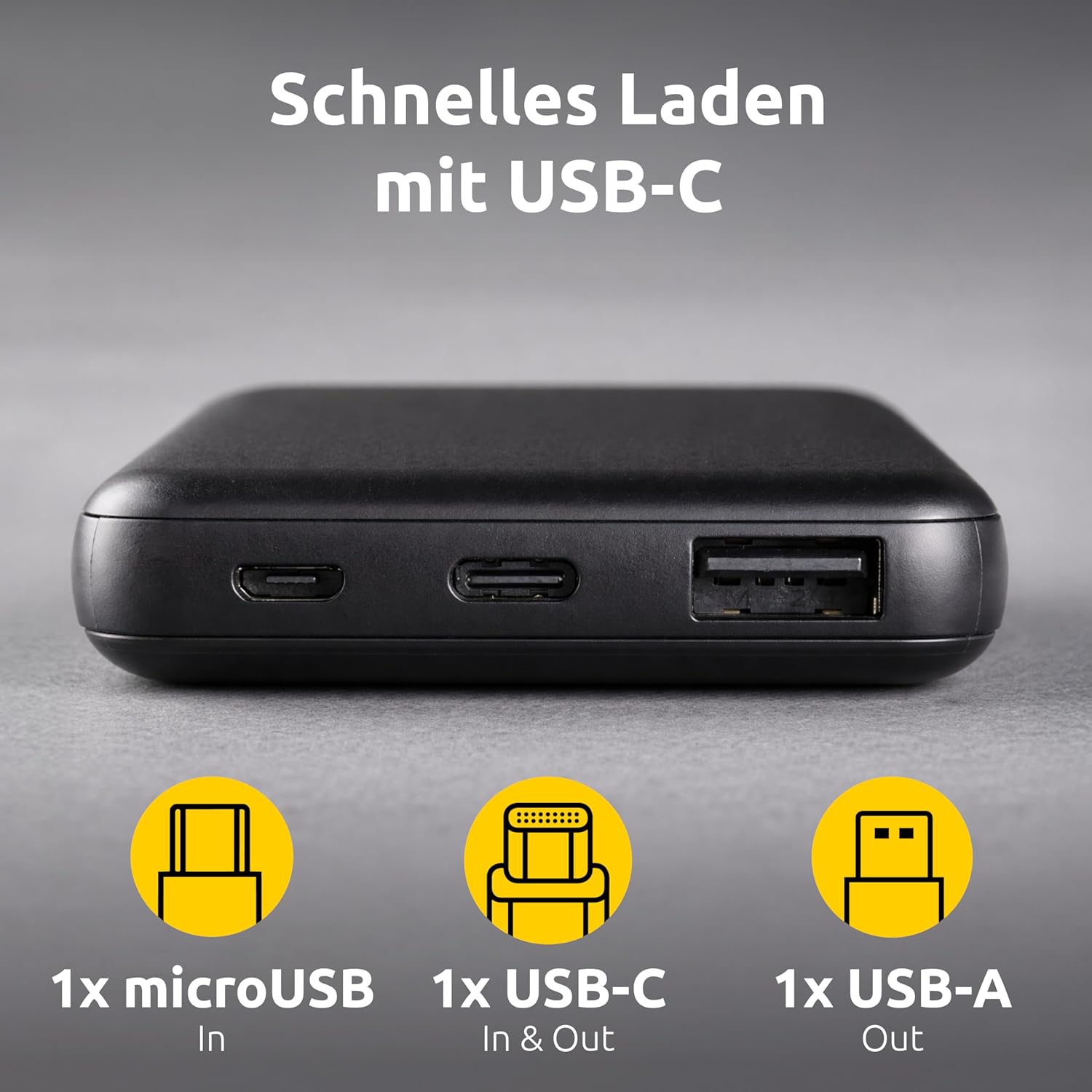 Intenso Powerbank XS 5000, tragbares Ladegerät, 5000 mAh, geeignet für Smartphone/Tablet-PC/MP3-Player/Digitalkamera, schwarz – Bild 3