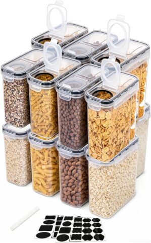 12 Müslibox mit Deckel, 4L Vorrats...