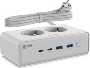Voomy Mehrfachsteckdose mit 20W USB...