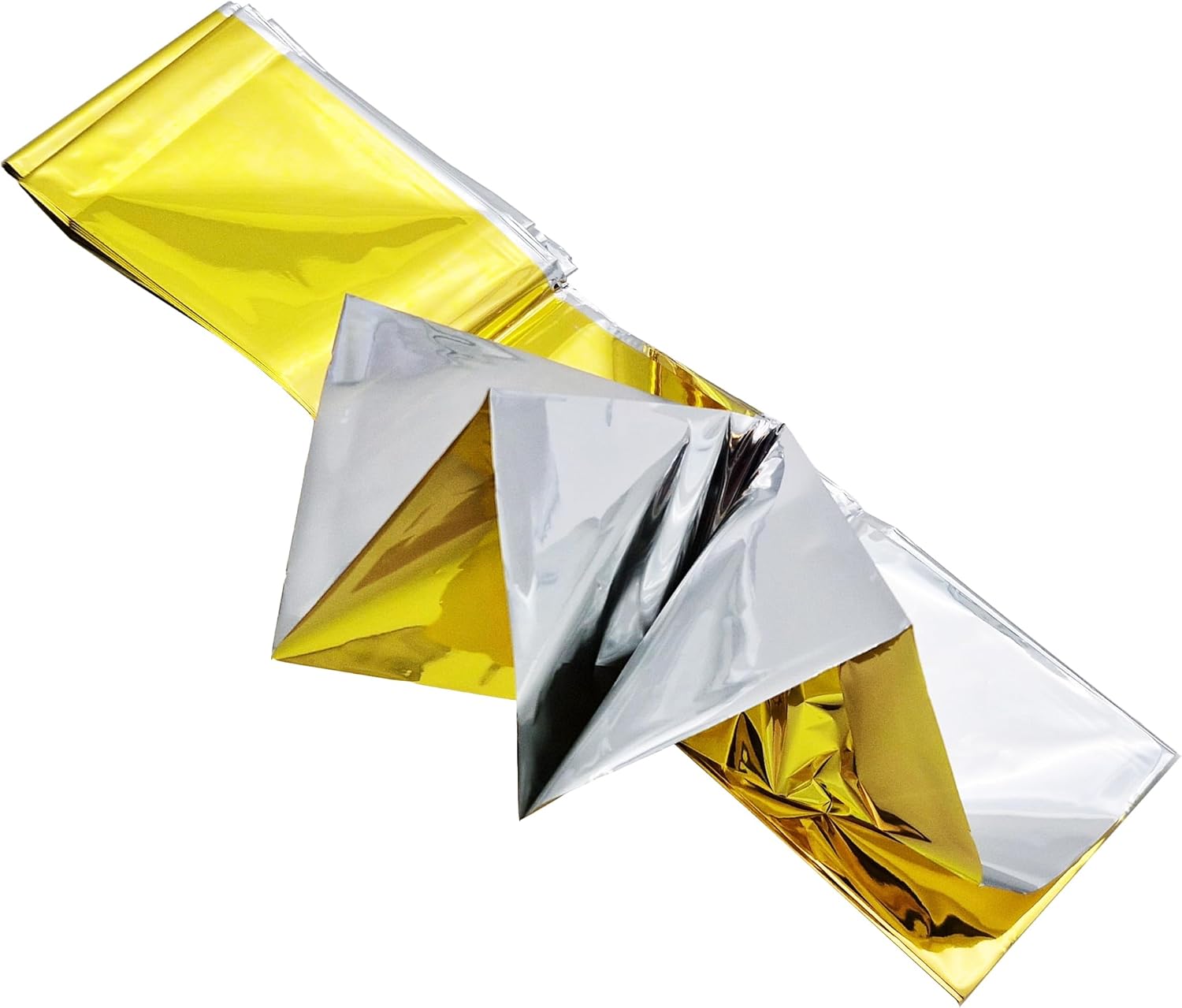 Rettungsdecke 10er Set 210 x 160 cm Gold/Silber – Bild 4