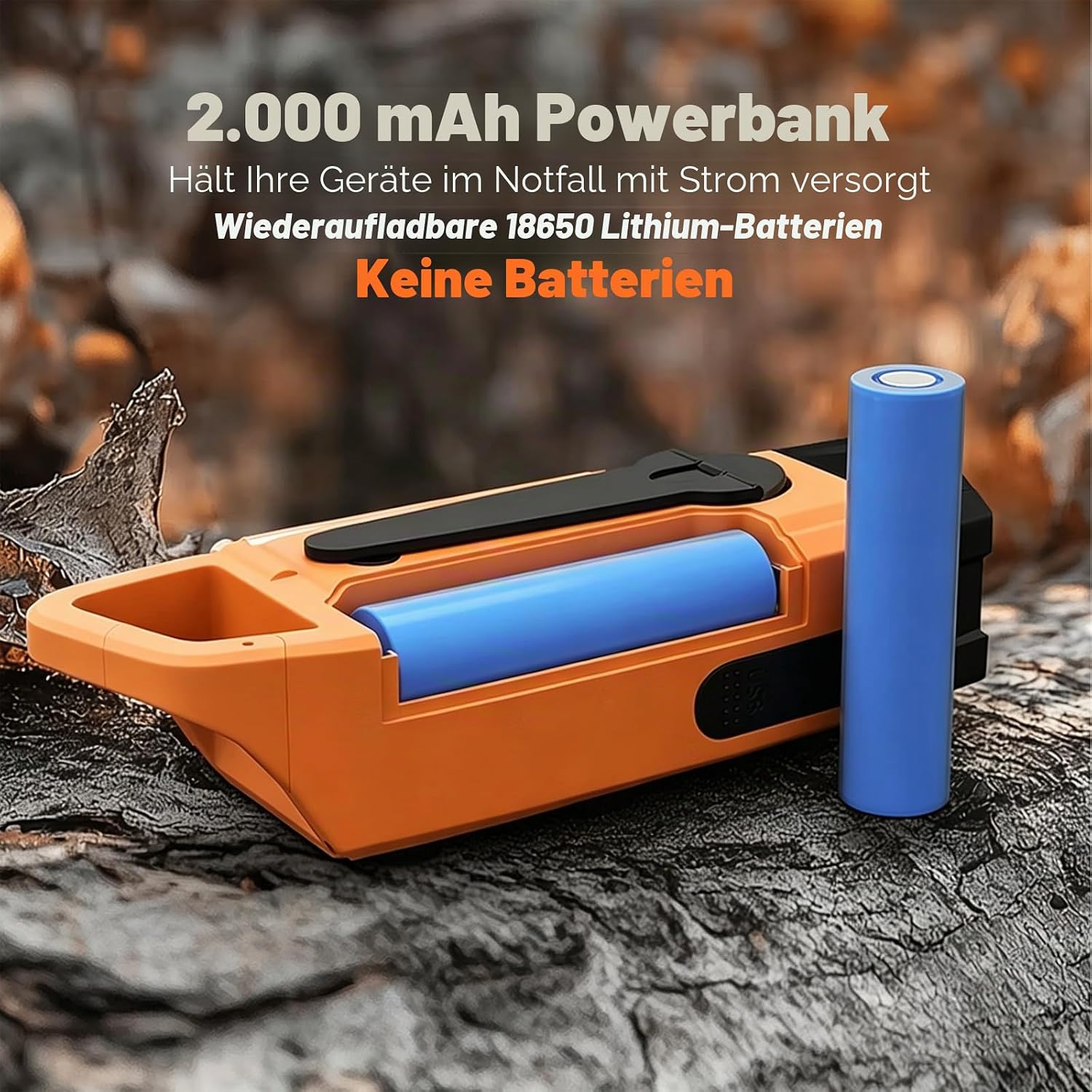 Gemmac Kurbelradio mit Solar und Powerbank, Notfallradio 2000 mAh USB AM/FM/SW Tragbares Notfallradio mit SOS-Alarm-Taschenlampe, Dynamo-Notfallausrüstung für Camping, Outdoor-Survival-Ausrüstung – Bild 7