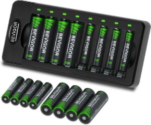 Bevigor 8 x AA und 8 x AAA NiMH-Akk...