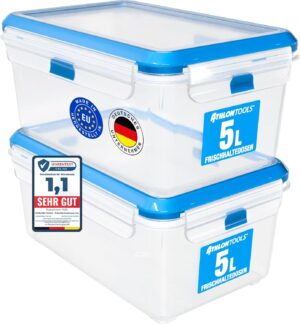 ATHLON TOOLS 2 x 5 L Frischhaltedos...