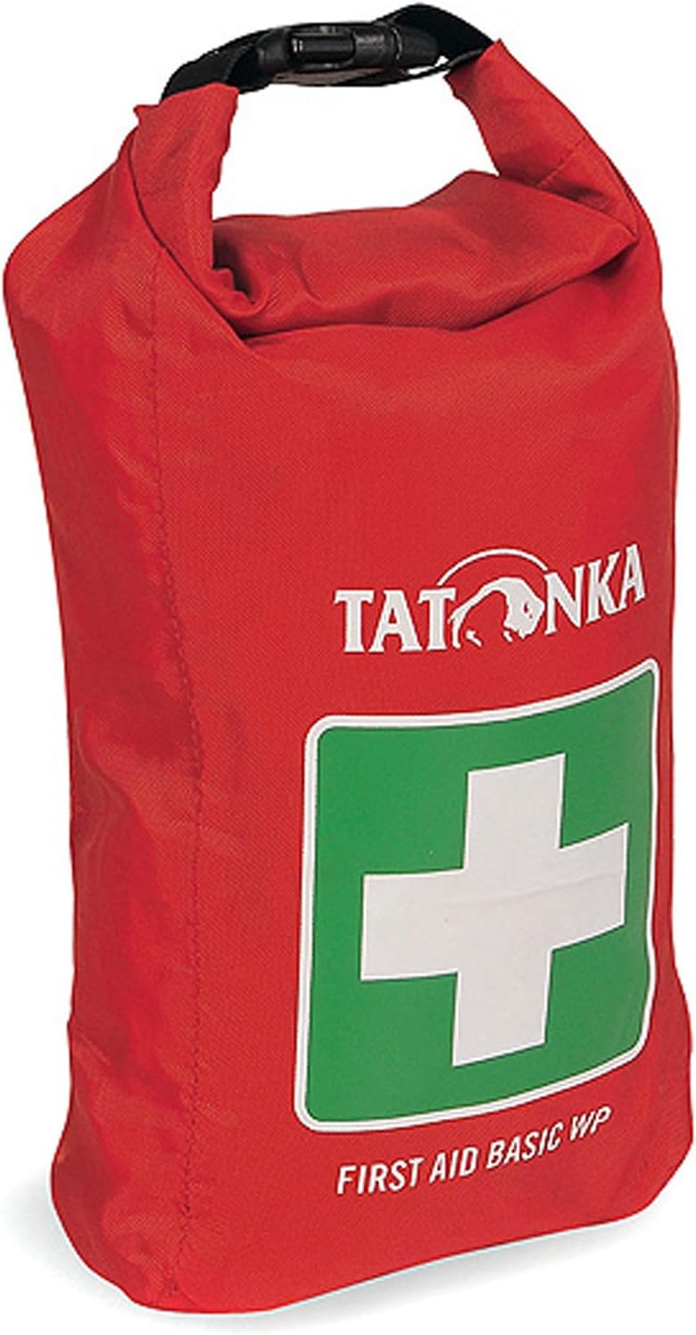 Tatonka First Aid Basic Waterproof – wasserdichtes Erste-Hilfe-Set mit Inhalt – inklusive Notfalldecke, Checkliste und Spickzettel für Erste Hilfe – für Outdoor, Wandern usw.
