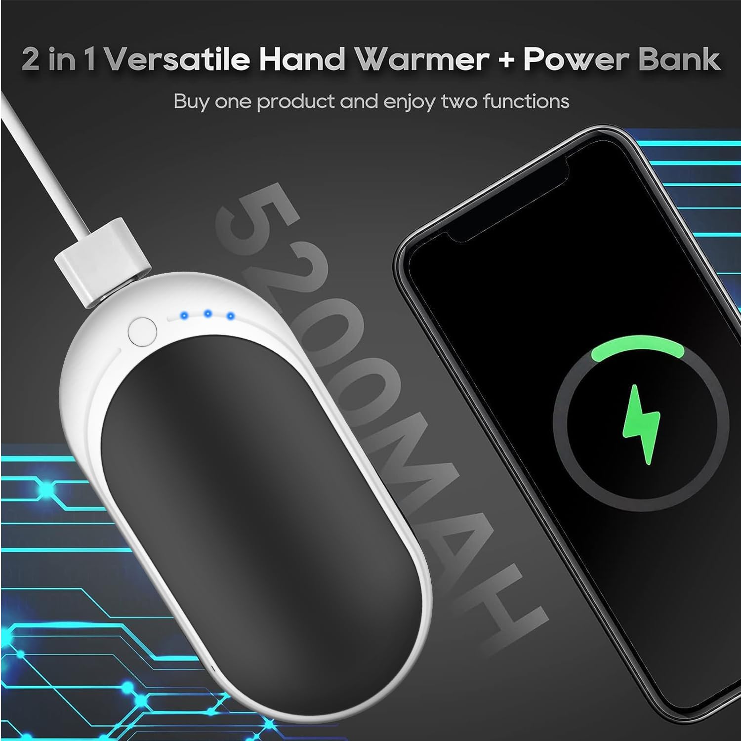 Handwärmer Elektrisch USB C & PowerBank – Bild 5