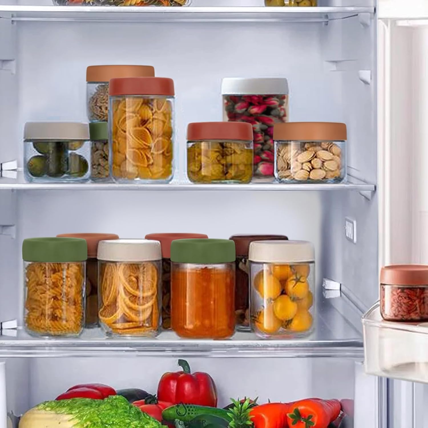 4er-Pack 10-Unzen-Overnight-Oats-Gläser, Einmachgläser mit Schraubdeckel für Overnight-Oats, Salat, Joghurt, Pudding, Chutney, Dessertgläser, wiederverwendbare Glasbehälter mit Deckel als Einmachglas – Bild 7