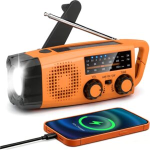 Gemmac Kurbelradio mit Solar und Po...
