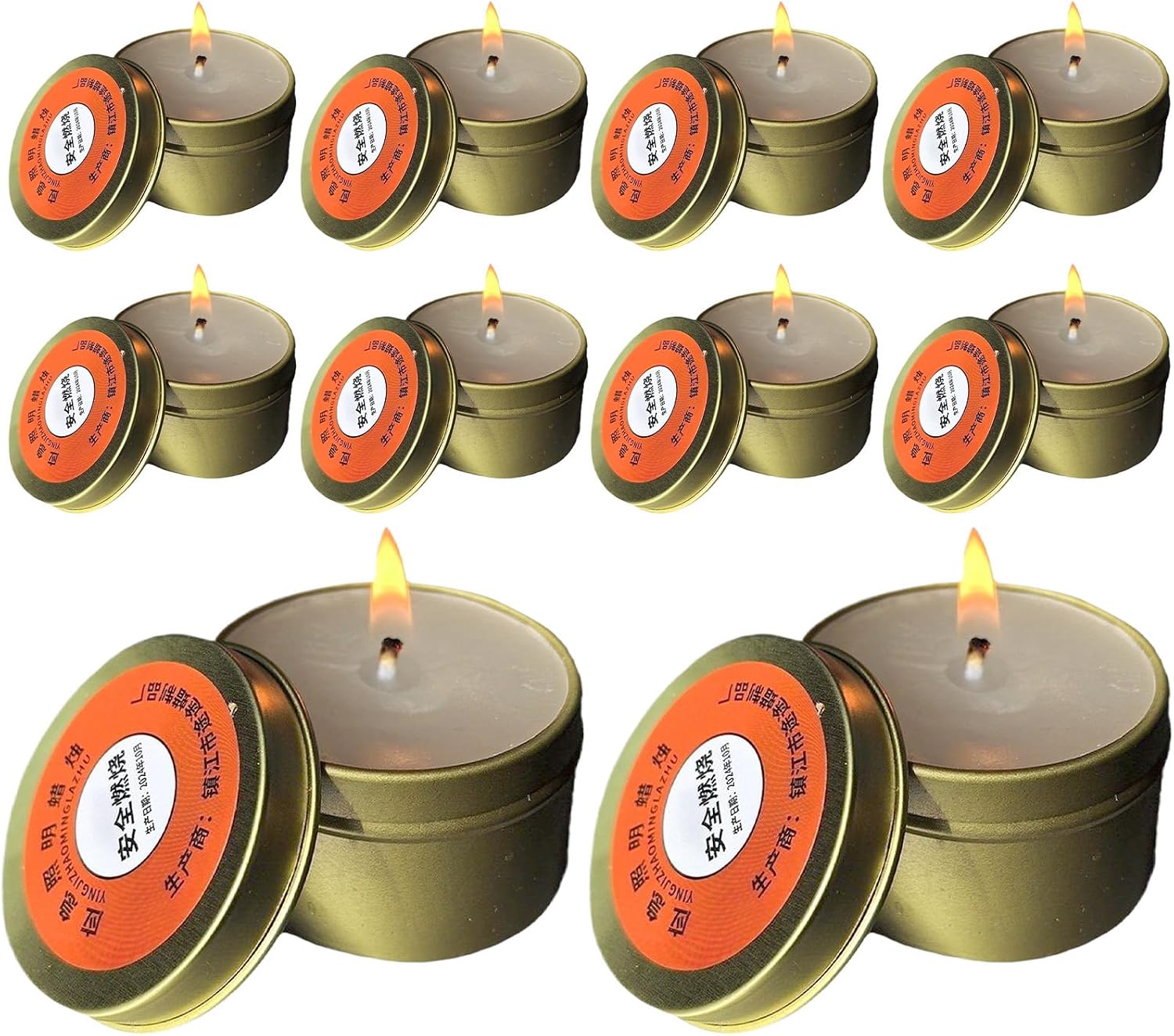 10 Stück Skcandles, winddichte, rauchfreie Kerze, Notfallkerze für Stromausfälle, rauchfreies Beleuchtungsset, Kerzen mit langer Brenndauer, Kerzen für Wandern und Outdoor-Survival-Ausrüstung – Bild 9