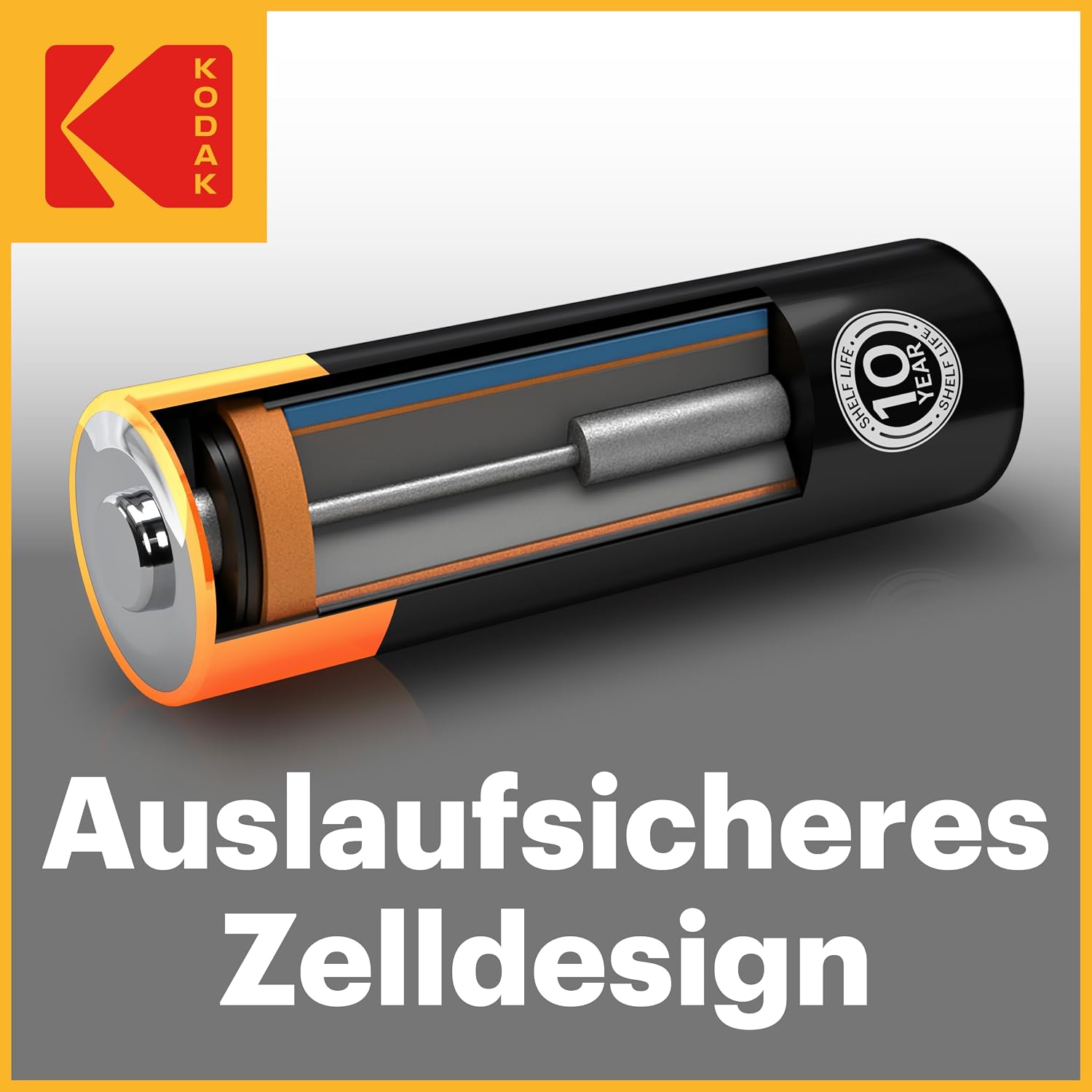 Kodak Xtralife AAA-Batterien 24er-Pack, Triple-A-Alkali-LR03-1,5-V-Batteriesatz, ideal für Haushaltsuhren, Fernbedienungen, kabelloses Spielzeug und Elektronik | 109 % mehr Leistung, 10 Jahre Haltbarkeit, fortschrittlicher Auslaufschutz, Hochleistungsbatterien – Bild 4