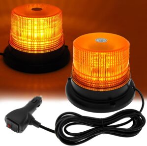 40 LEDs Rundumleuchte, 12V 24V Gelb...