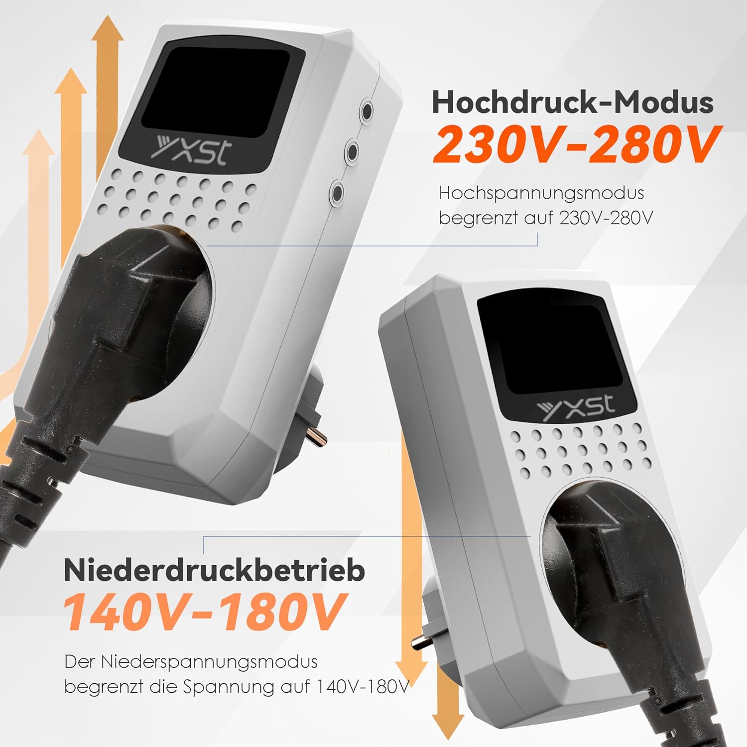 Einschaltstrombegrenzer und Anlaufstrombegrenzer (140 V ~ 280 V), Einschaltstrombegrenzer 230 V 16 A, Überspannungsschutz für Schweißgeräte, Winkelschleifer, Schutzschaltersteckdose – Bild 2