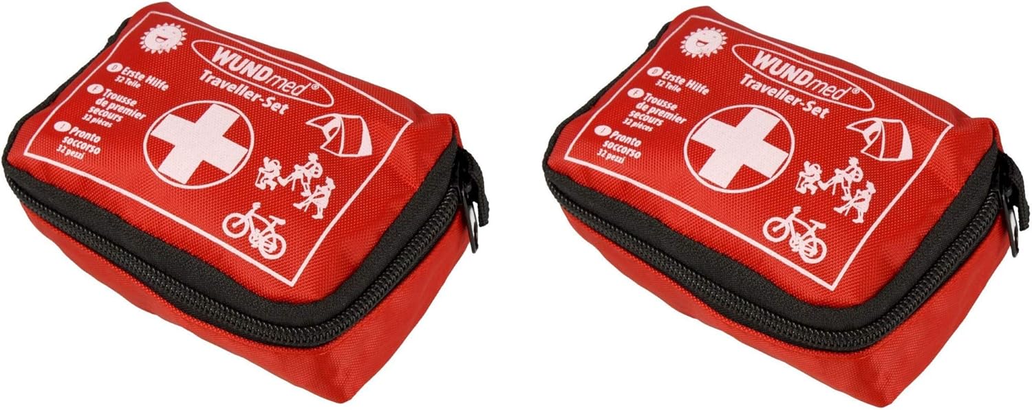 32-teiliges Erste-Hilfe-Set im praktischen Koffer mit Gürtelschlaufe | Mit Gürtelschlaufe