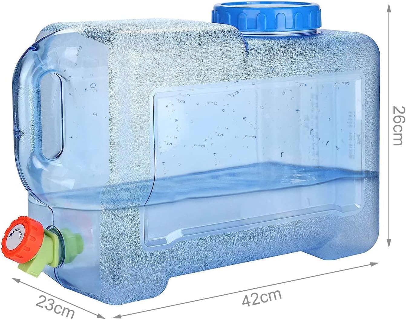 Trintion Wasserkanister mit Wasserhahn und Schraubdeckel, Wasserbehälter, Trinkwasserbehälter, Wassertank für Wandern, Camping, Picknick, Wohnwagen – Bild 2
