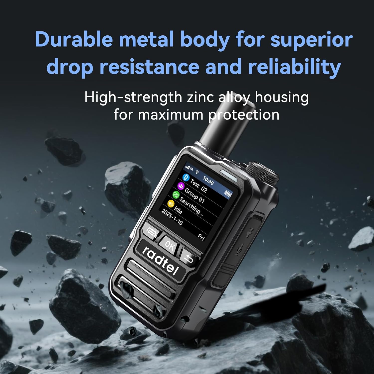 Radtel P8 PoC-Radio (Push-to-Talk über Mobilfunk), Handfunkgeräte mit unbegrenzter Reichweite für das ganze Land, Zwei-Wege-Radios, GXIN-Amateurfunk (2er-Pack mit 2 SIM-Karten) – Bild 4