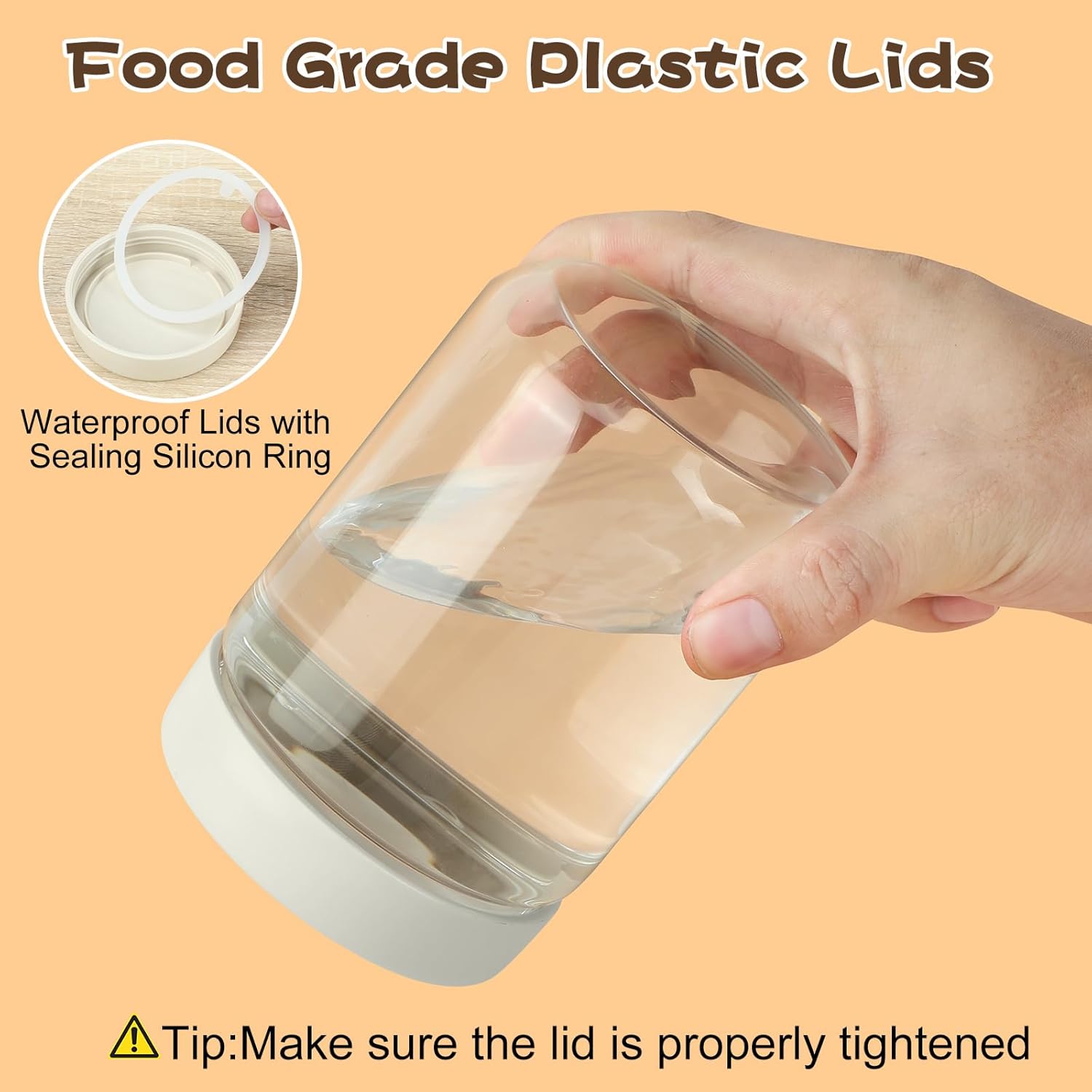 4 Stück 600-ml-Meal-Prep-Gläser, ideal für Meal-Prep und Overnight-Oats-Gläser. Praktische Meal-Prep-Boxen zum Aufbewahren, Marinieren und Zubereiten von Mahlzeiten. Mehrzweck-Einmachglas – Bild 4