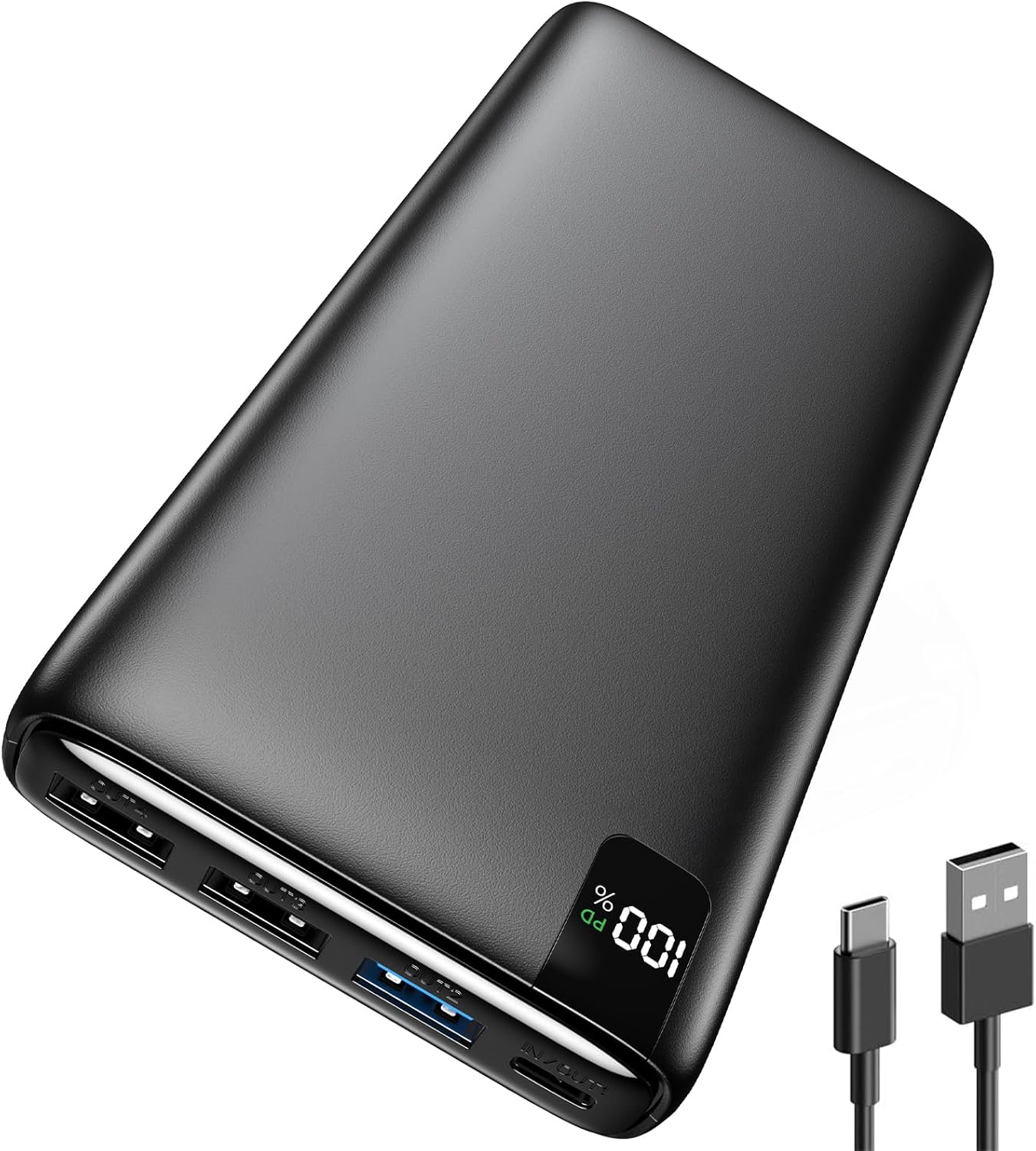 A ADDTOP Powerbank 20000 mAh – 22,5 W Schnellladefunktion Powerbank mit 4 Ausgängen, externe Handy-Akkus PD3.0 QC4.0 USB C-On/Off, kleines tragbares Ladegerät für iPhone, Galaxy, Tablet