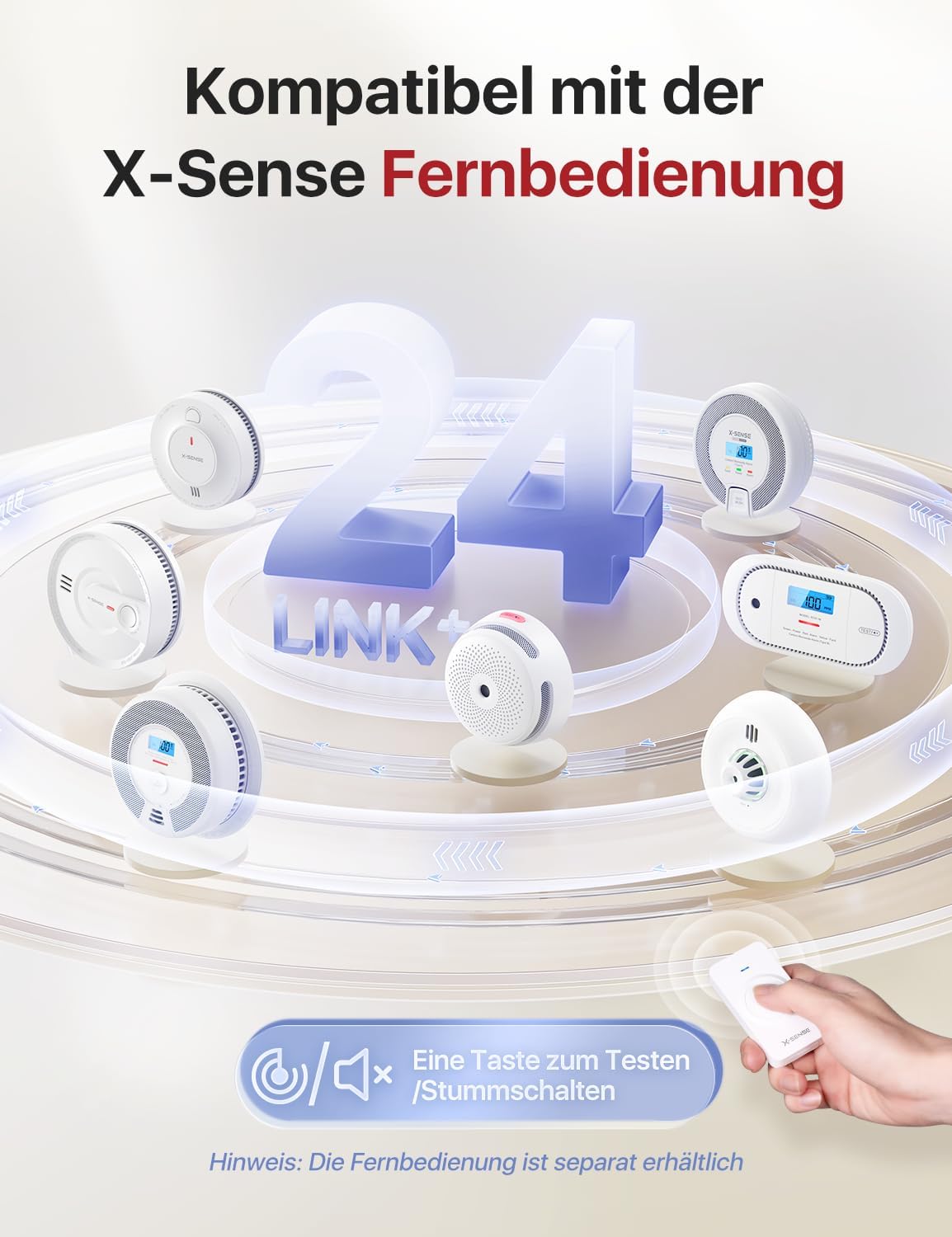 Drahtloser, netzwerkfähiger Rauchmelder X-Sense XS01-WR – Bild 7