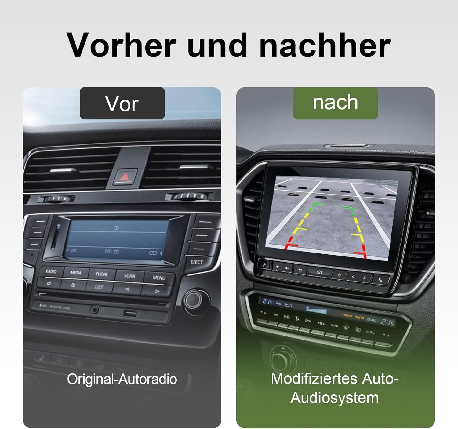 DYOUen Autoradio-Einbaurahmen, 2DIN, Doppel-Metallrahmen-Halterung, Blenden-Montageset für Doppel-DIN-Autoradio, Auto-DVD-Player, GPS-Navigation – Bild 5