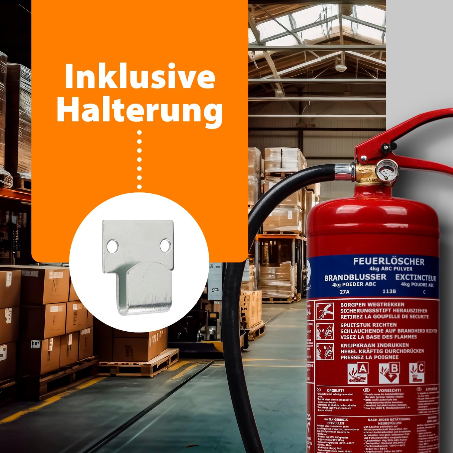 Smartwares SW BB1 Feuerlöscher, rot, FEX-15140 (BB4.4) – Bild 6