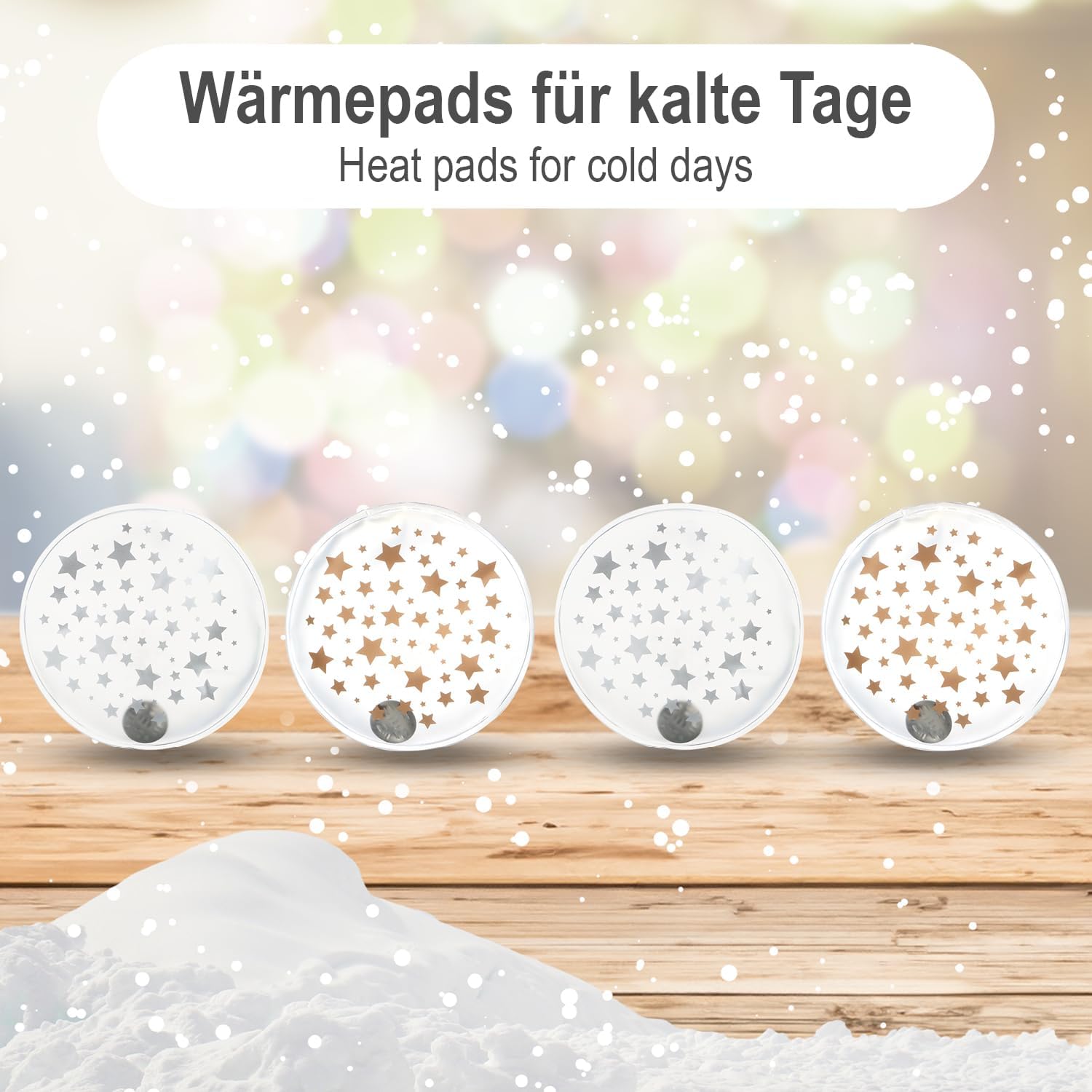 Com-four® wiederverwendbarer Taschenwärmer, Handwärmer zum Knicken, Wärmekissen für kalte Tage und unterwegs, Wärmeknickkissen – Bild 2