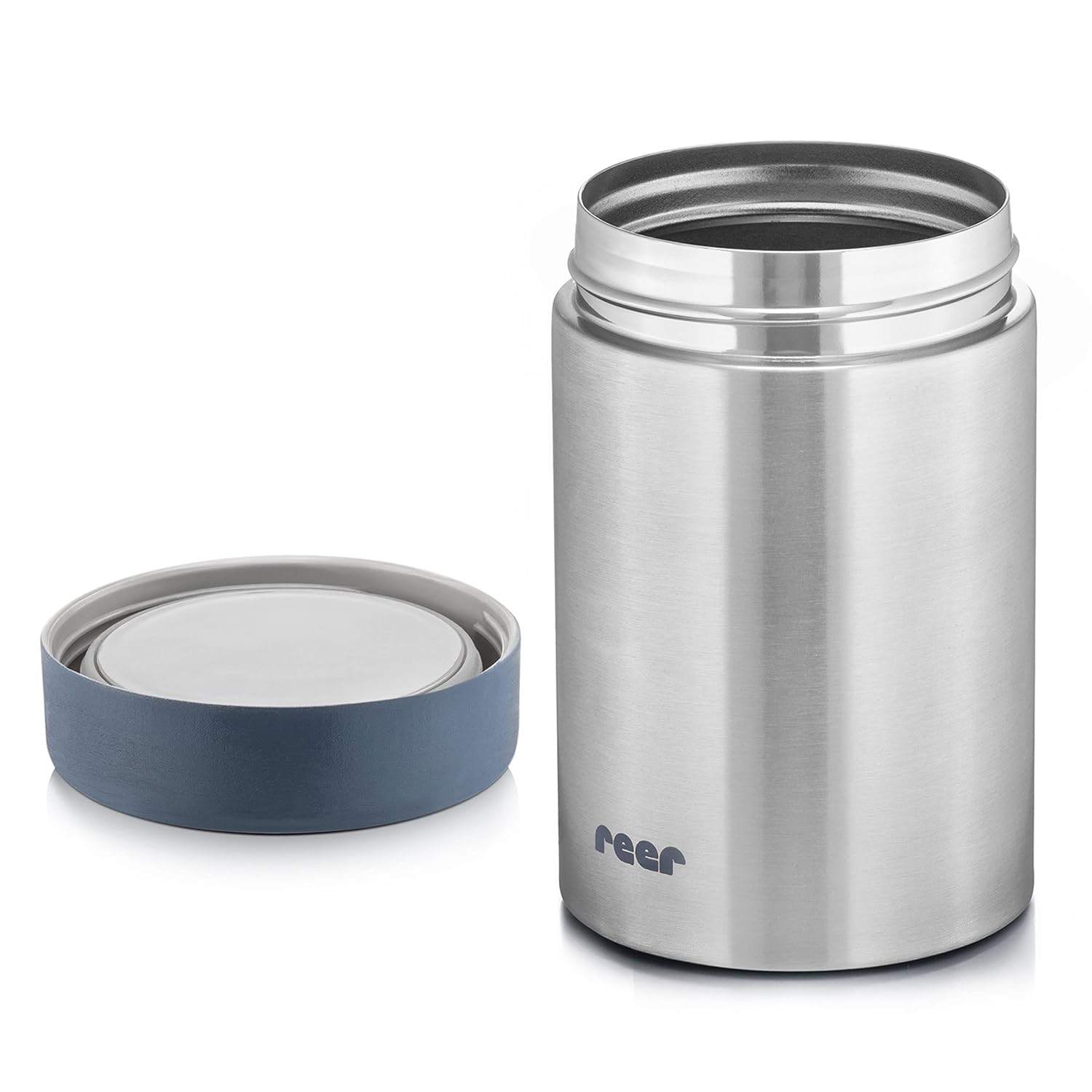 reer Pure Edelstahl Warmhaltebox, Thermobehälter, Speisen jederzeit warm halten, Warmhaltebehälter, Thermobox, 300 ml, Silber – Bild 3