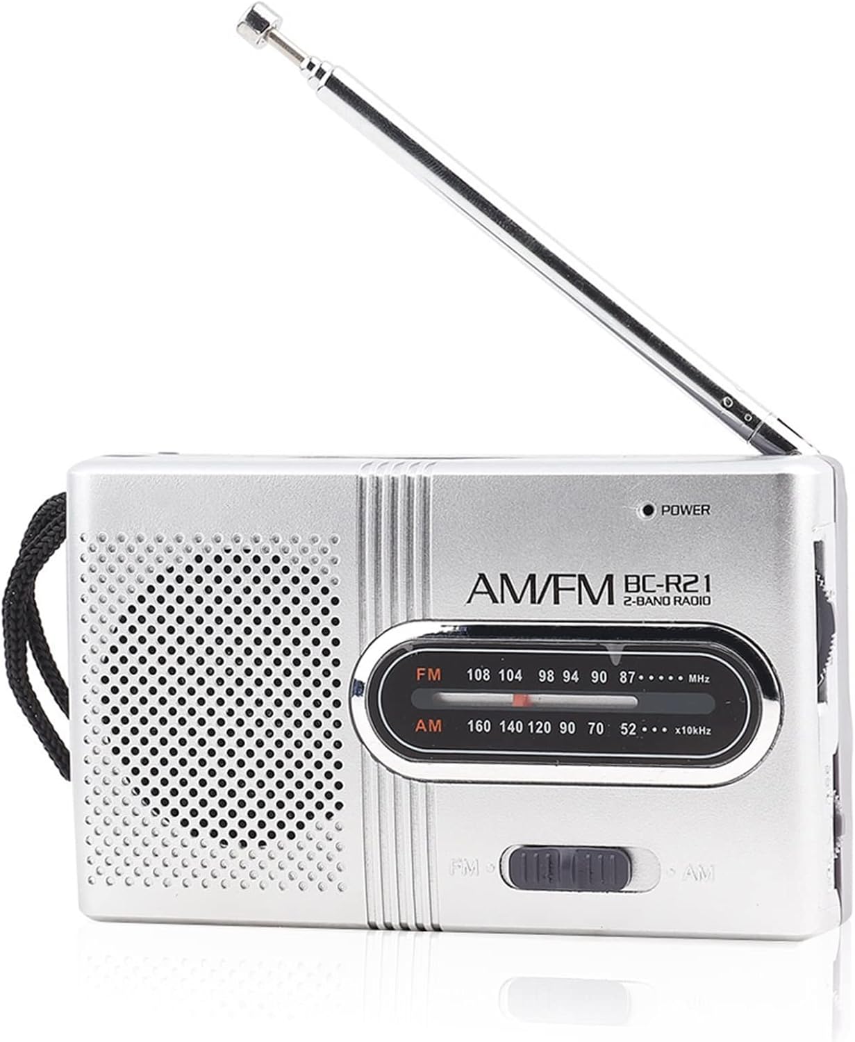 Tragbares Radio AM/FM, kleines Radio, Mini-Radio-Player, batteriebetrieben mit integriertem Lautsprecher, Kopfhöreranschluss, Radio-Player für Wandern, Camping, Outdoor-Aktivitäten – Bild 9