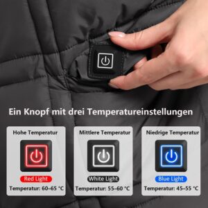 Kabellose Heizdecke mit 7,4-V-Akku ...
