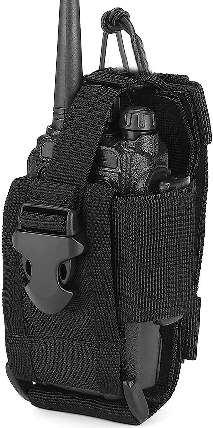 Taktischer Radio-Holster-Halter, MOLLE-Radio-Tasche für Weste, universell verstellbare Walkie-Talkie-Tasche, Militär-Radio-Halter für Dienstgürtel, Polizei-Radio-Tasche für GPS-Zwei-Wege – Bild 3