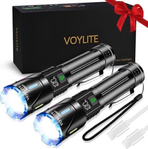 Taschenlampe LED wiederaufladbar, 2...