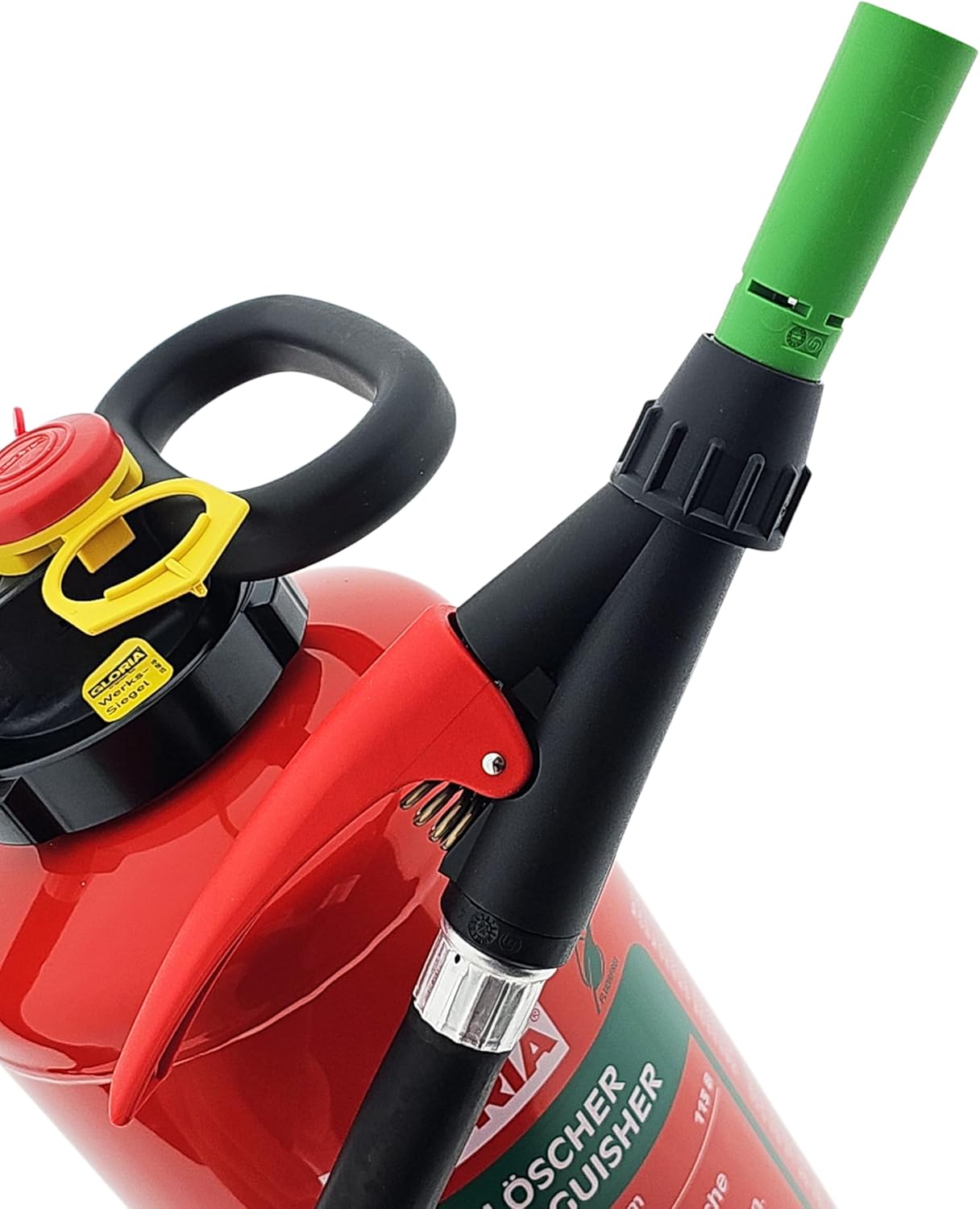 Gloria - SKE 6 PRO - Schaum-Feuerlöscher - Fluorfrei - 6 Liter - Für Brandklassen A, B - Inklusive Wandhalterung - Inklusive Prüfplakette – Bild 6