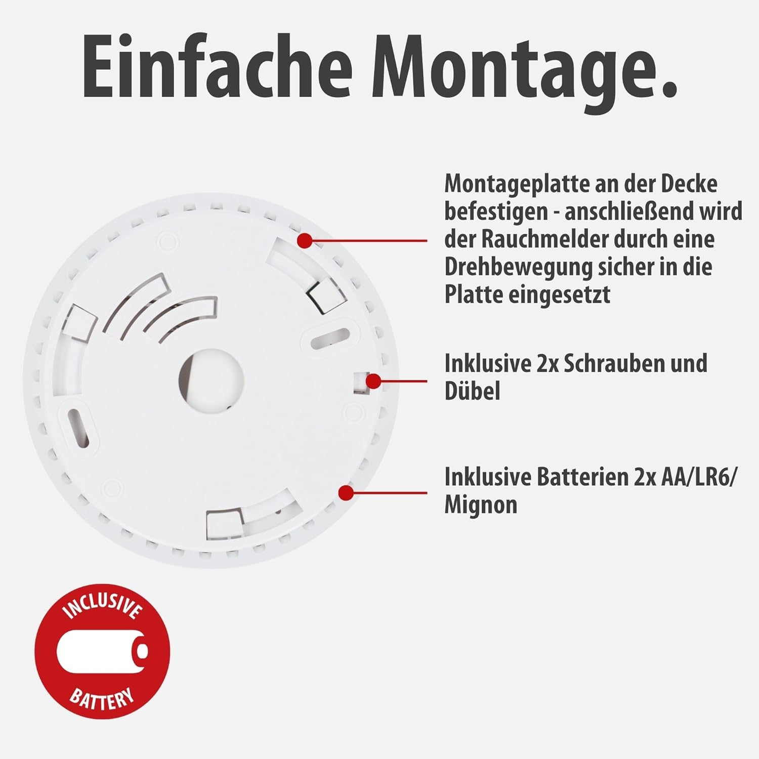 Brennenstuhl Connect WiFi Rauchwarnmelder RM A 3020, inkl. 2X Batterien | Rauchmelder WLAN inklusive 2x austauschbaren Batterien, geprüft nach EN 14604, mit App-Benachrichtigung – Bild 4