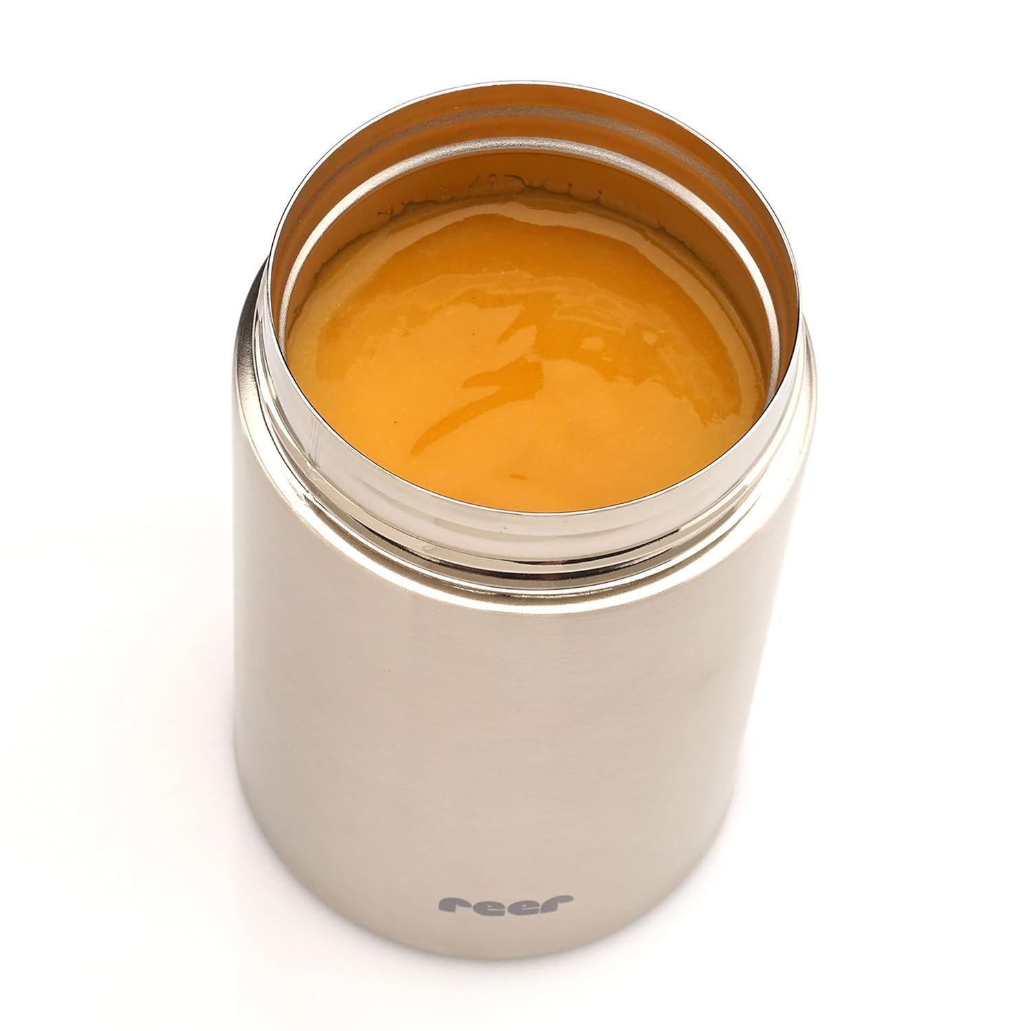 reer Pure Edelstahl Warmhaltebox, Thermobehälter, Speisen jederzeit warm halten, Warmhaltebehälter, Thermobox, 300 ml, Silber – Bild 6