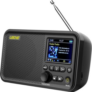 LEICKE Tragbares DAB+ Radio mit Blu...