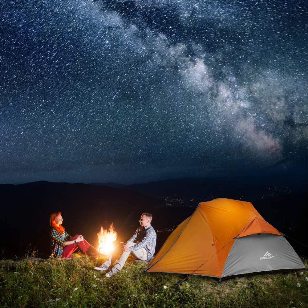Forceatt Zelt 2–3 Personen Campingzelt, 2 Türen wasserdicht und winddicht, 3–4 Jahreszeiten, ultraleichtes Rucksackzelt für Trekking, Camping, Outdoor. – Bild 6