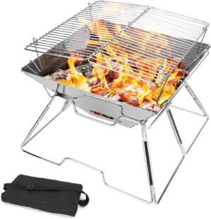 Odoland BBQ Feuerstelle, tragbare L...