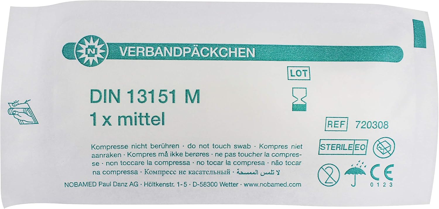 10x Pack Erste-Hilfe-Set Verbandskasten, steril, DIN13151 Erste Hilfe, S, M, L – Bild 2