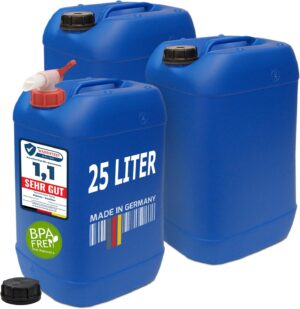 plasteo 25 Liter Trinkwasserkaniste...