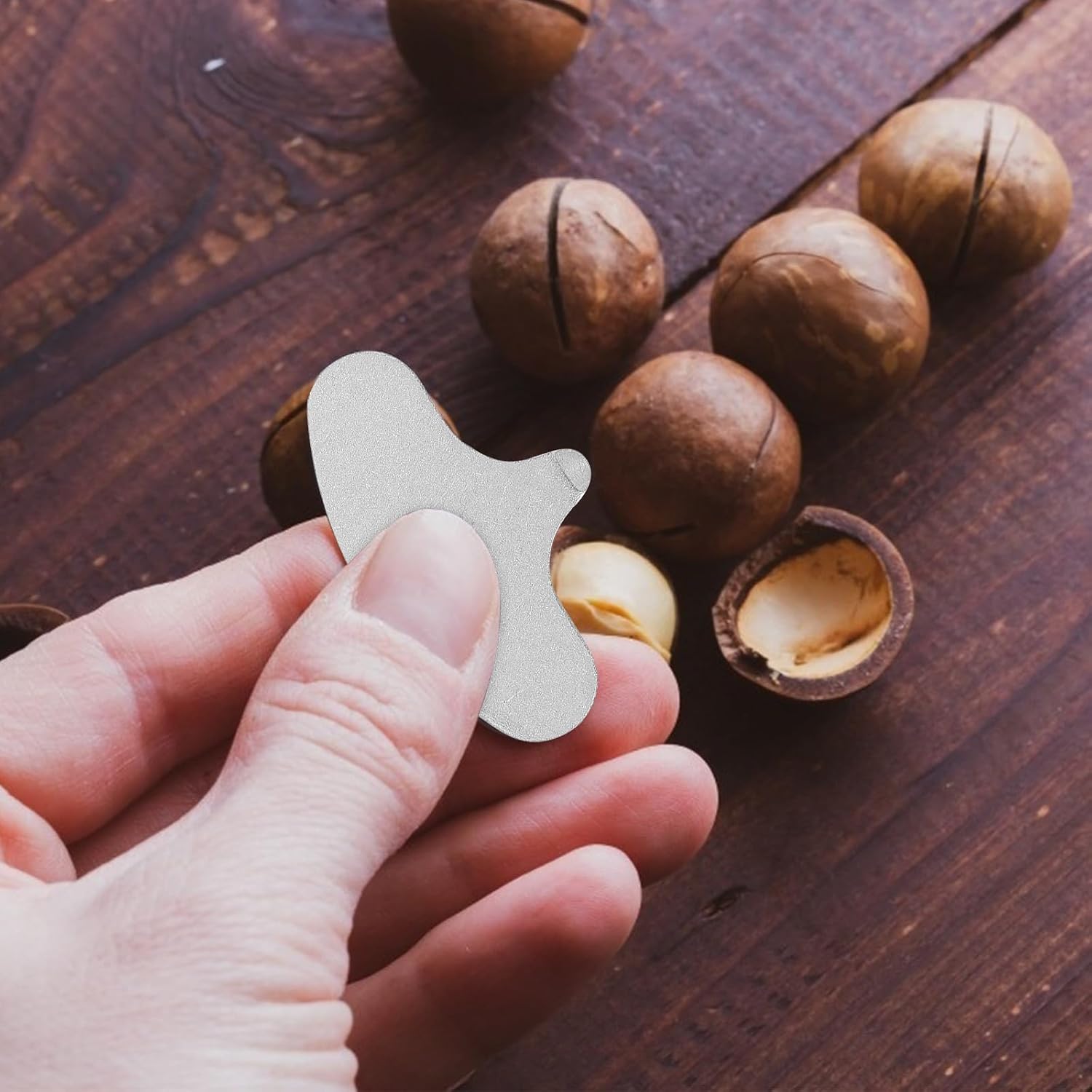 TOYANDONA 50 Stück Macadamia-Nussöffner aus hochwertigem Edelstahl, leicht, praktisches Haushaltswerkzeug zum einfachen Öffnen von Macadamia-Haselnuss und Pekannuss, kompakt – Bild 3