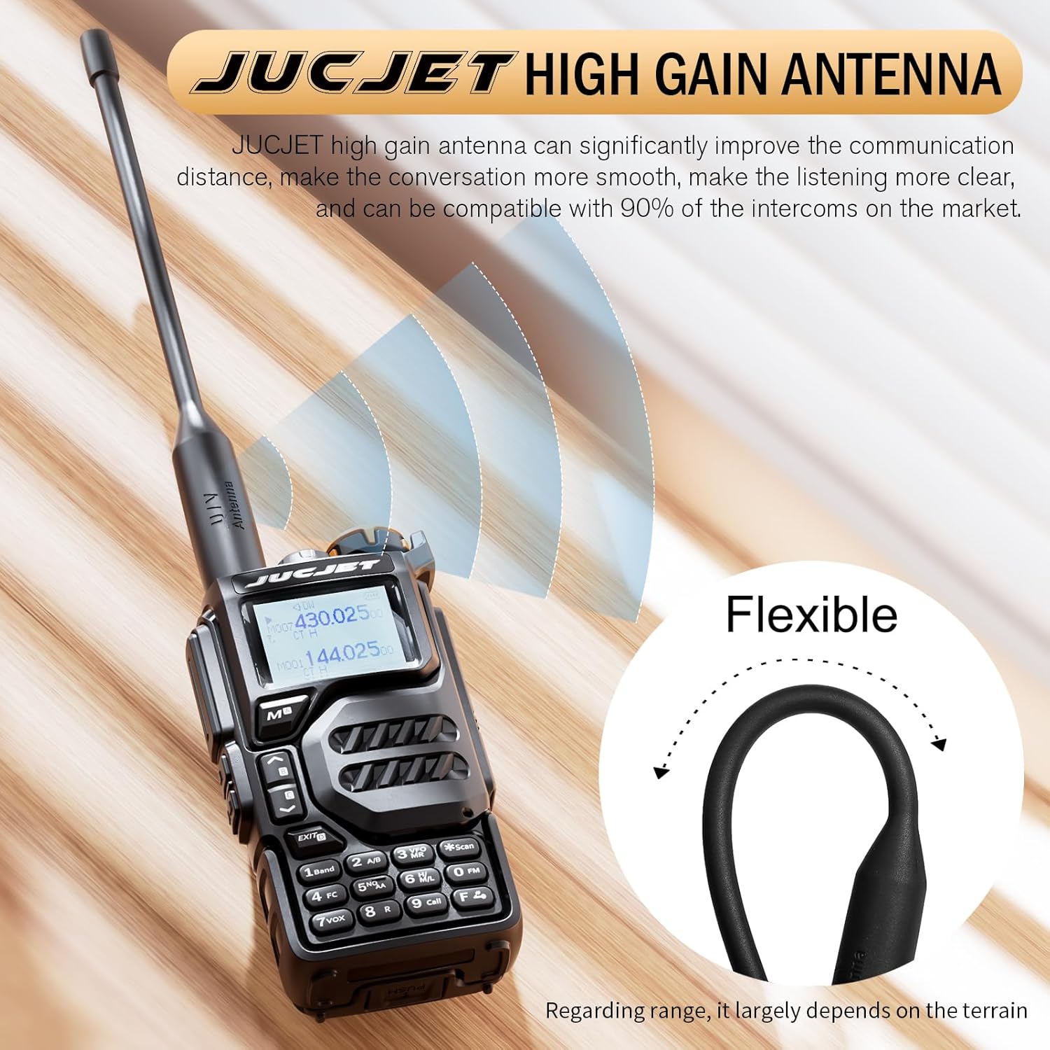 UV-K5 Tragbare Walkie-Talkies, Zwei-Wege-Radio mit Original-Ohrhörern und USB-Ladestation, 200 Kanäle Hochleistungs-Walkie-Talkie für Abenteuer, Outdoor, Camping, (Schwarz, 2 Stück) – Bild 5